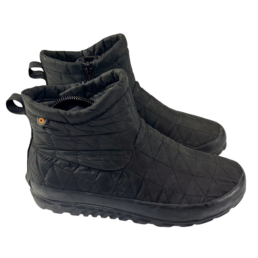 Bogs‎ Snowday II Winter Boots Womens 8 Black Waterproof Outdoor Comfort Gorpcore